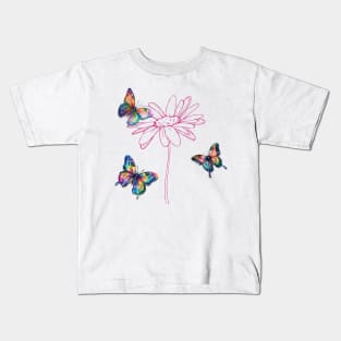 Rainbow butterfly Kids T-Shirt